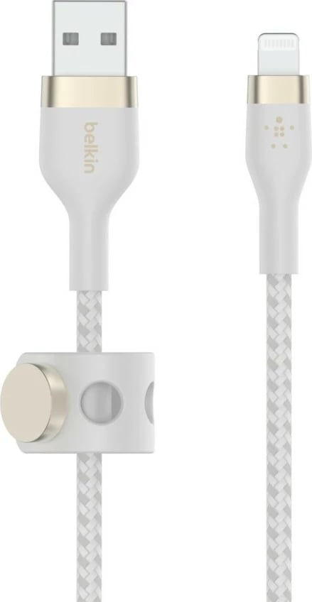 Kabllo Belkin CAA010BT3MWH, 3 m, USB A në USB C/Lightning, Bardhë