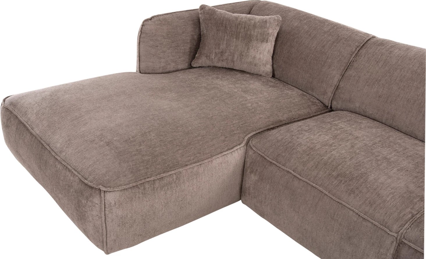 Divan qoshe majtas TREAT FH3277.02L ngjyrë bezhë e errët 270x163x74 cm