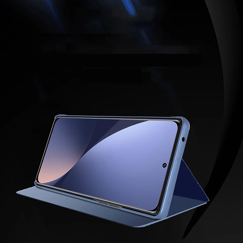 Mbështjellës Hurtel Clear View Case për Xiaomi 12 Lite, me kapak, e zezë