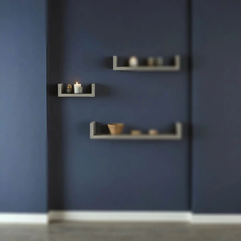 Raft muri Derva, ngjyrë gri çimentoje, 30x15x10cm