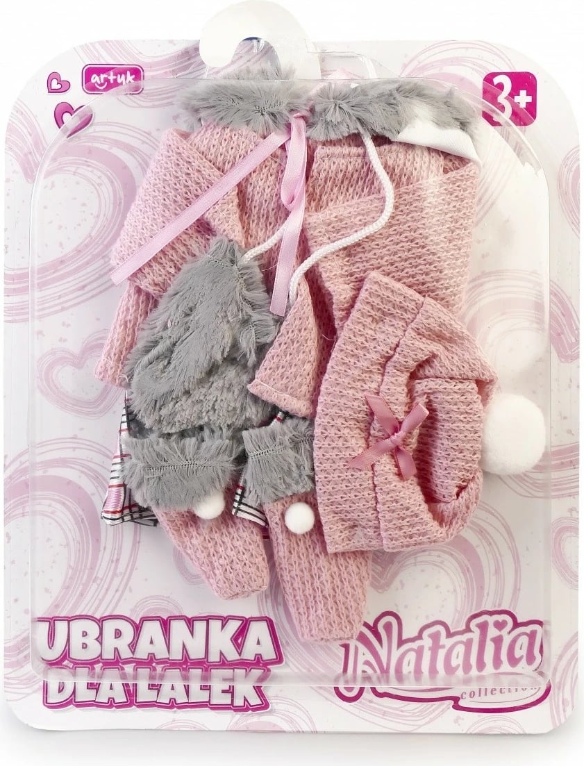 Set rroba për kukull Natalia Artyk, për vajza, rozë