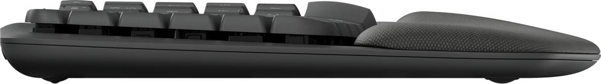 Tastierë Logitech Wave Keys, full-size, wireless, RF + Bluetooth, QWERTZ, grafit