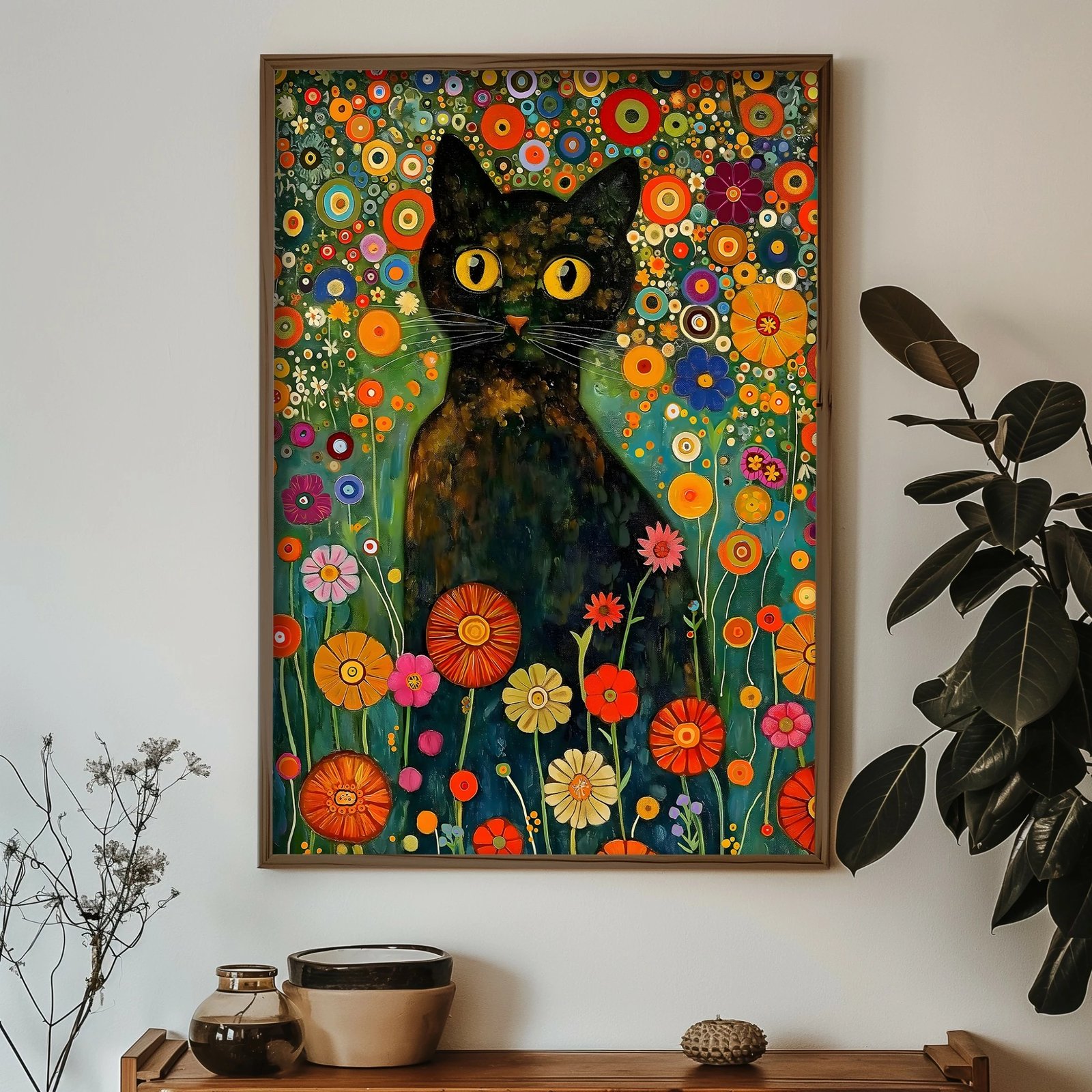 Pikturë dekorative me kornizë, MDF, shumëngjyrëshe, Wallity, GE214-L