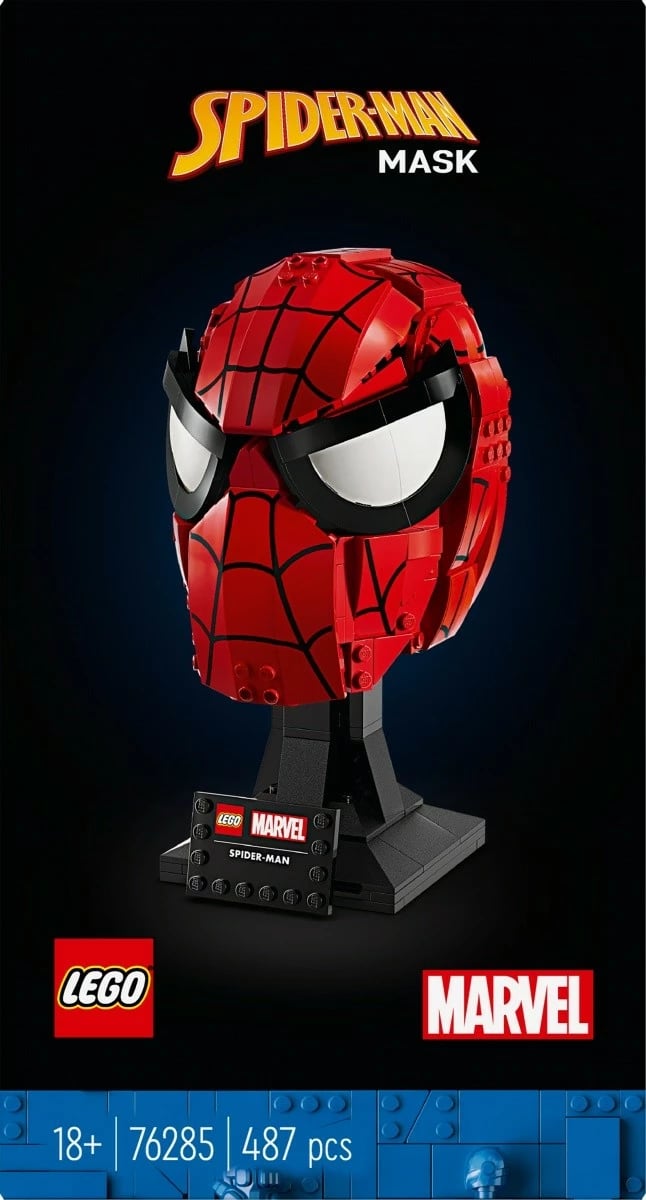 Set ndërtimi LEGO Marvel Spider-Man Mask 76285, 487 pjesë, për të rritur