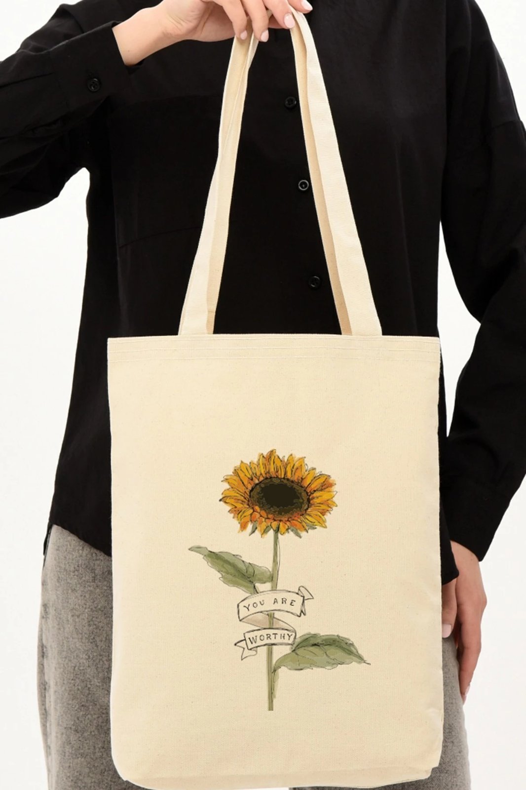 Torbë tote Zoozie Bags, krem, 0607