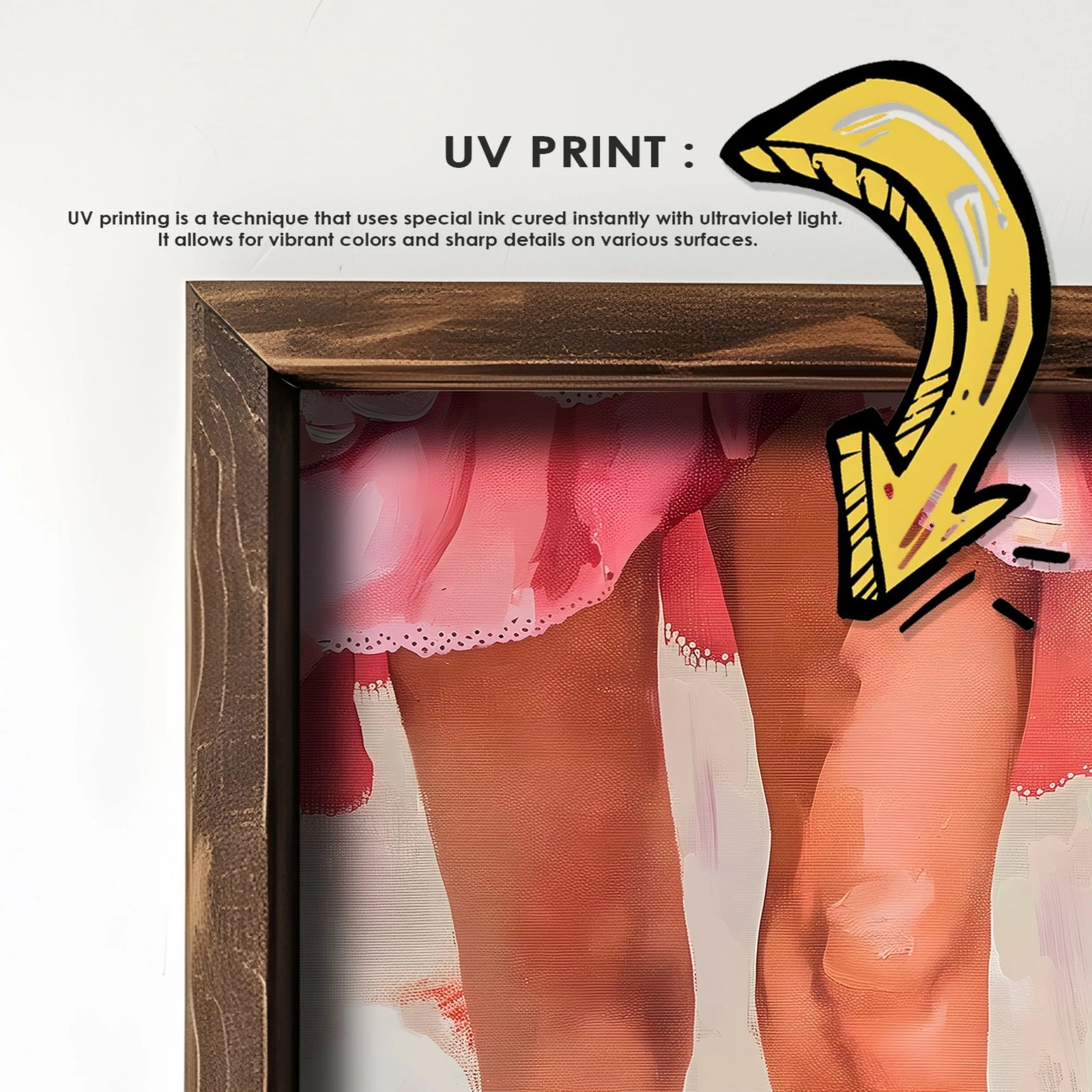 Pikturë dekorative me kornizë MDF, Wallity, GE084-L