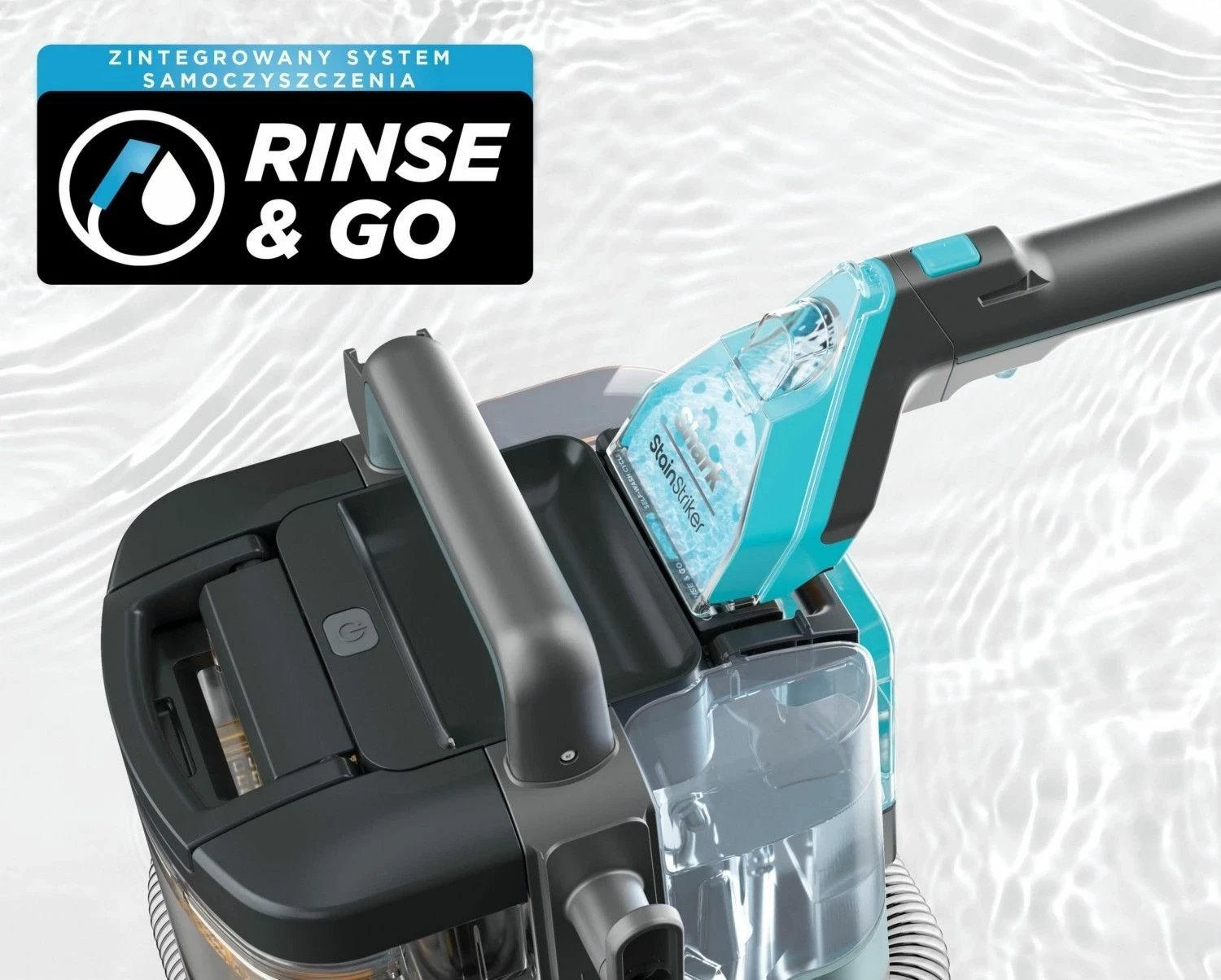 Kasë pastrimi Shark StainStriker HairPro PX250EUT, pa qese, me bateri, argjendtë