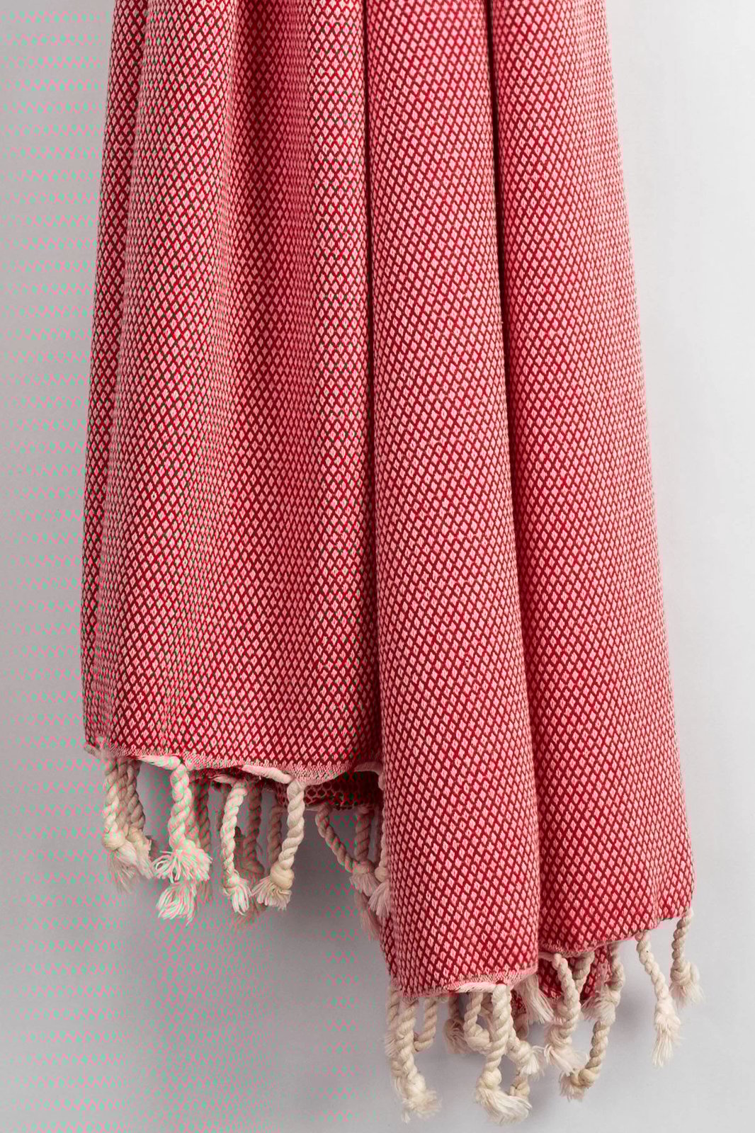 Peshqir plazhi Fouta, ngjyrë e kuqe, Mijolnir, Likya, 95x190cm