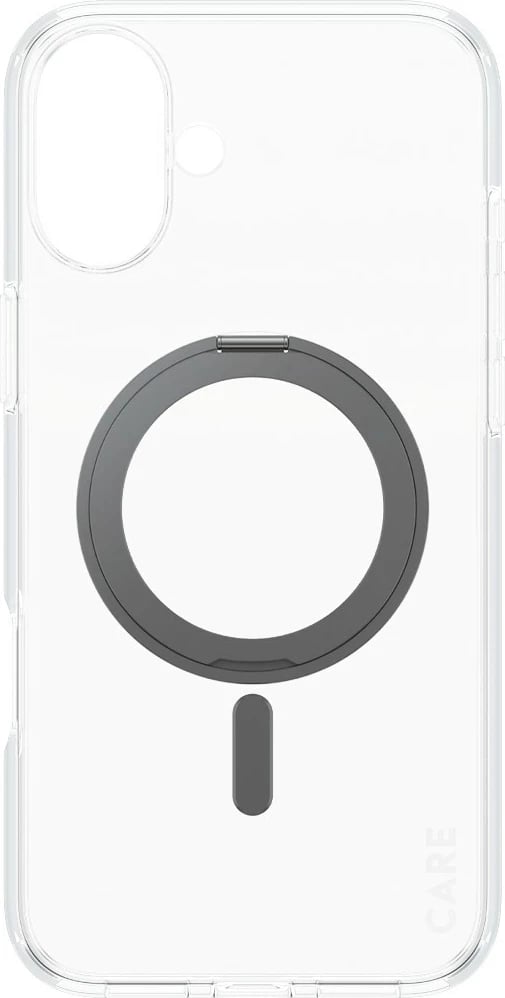 Mbështjellës PanzerGlass CARE Case Feature me Kickstand MagSAFE për iPhone 16 Plus, transparent
