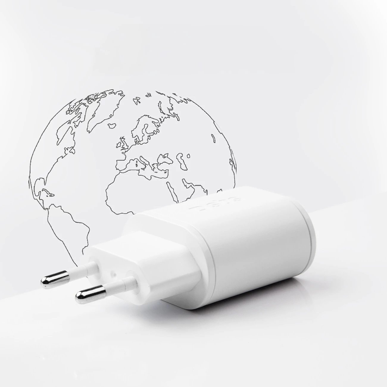 Karikues muri SBS TETRPD20W, 20W, 2 porta USB-A/USB-C, i bardhë