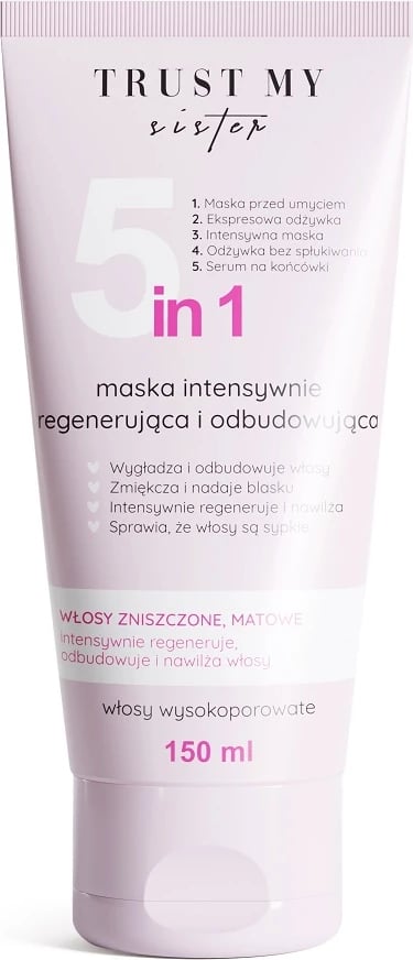 Maskë për flokë për femra Trust My Sister 5in1 për flokë me porozitet të lartë, 150ml