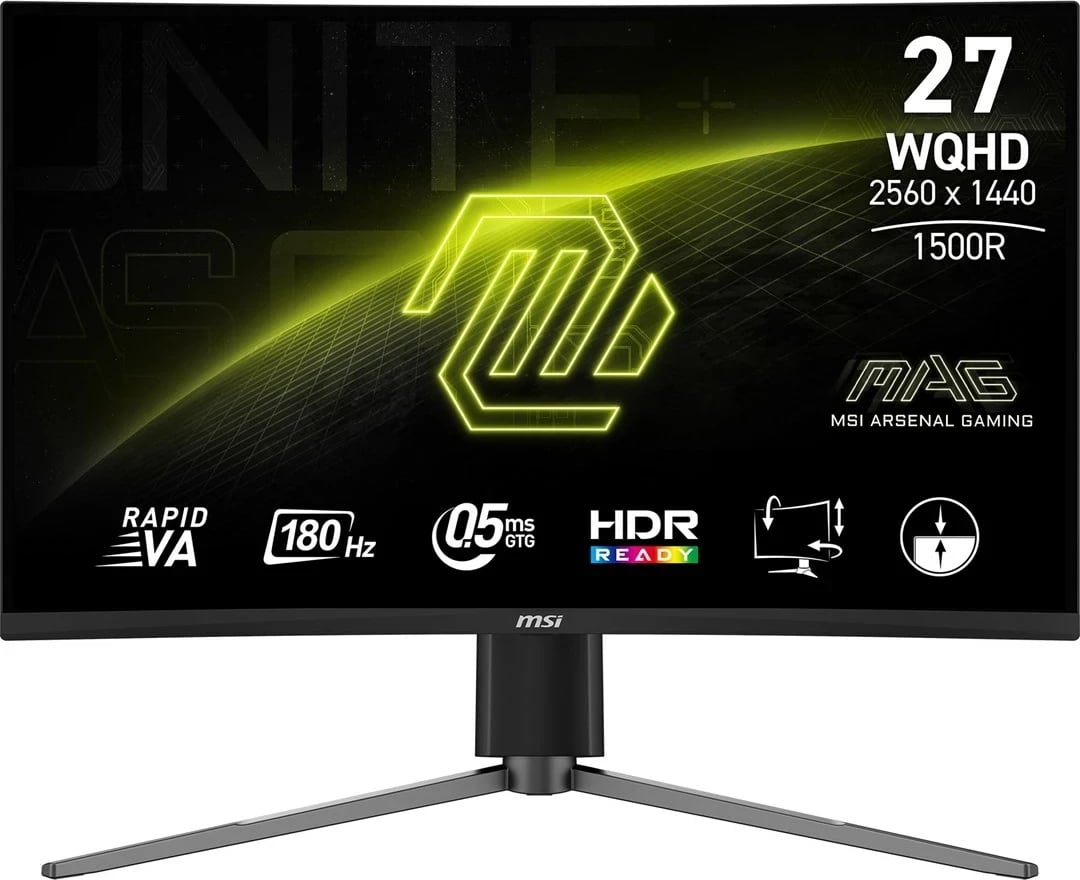 Monitor MSI MAG 27CQ6PF, 27", 2560 x 1440, 180 Hz, Gaming, i zi