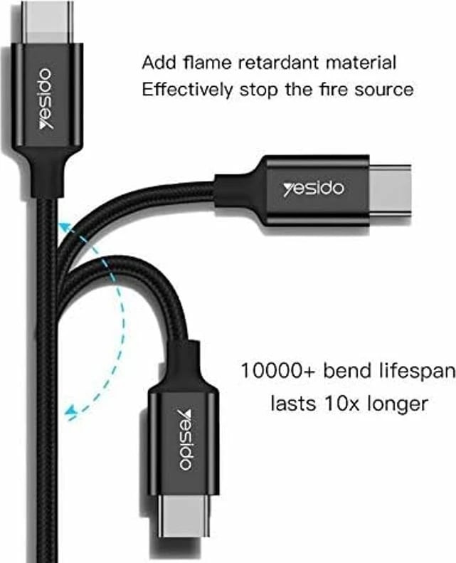 Kabllo Usb Type-c To Type-c 1.2m 3a Ca-29