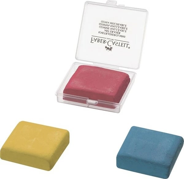 Set gomash artistike Faber-Castell 127321, 3 copa, blu, kuqe, verdhë