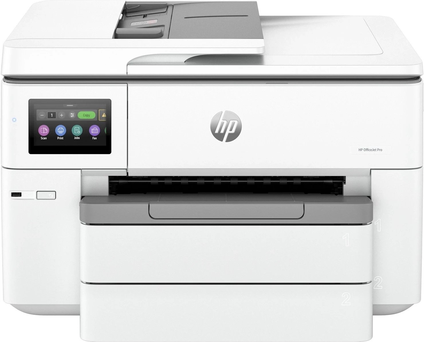 Printer HP OfficeJet Pro 9730e, WiFi, A3, Duplex, ADF, AirPrint, Instant Ink, HP+, bardhë-gri