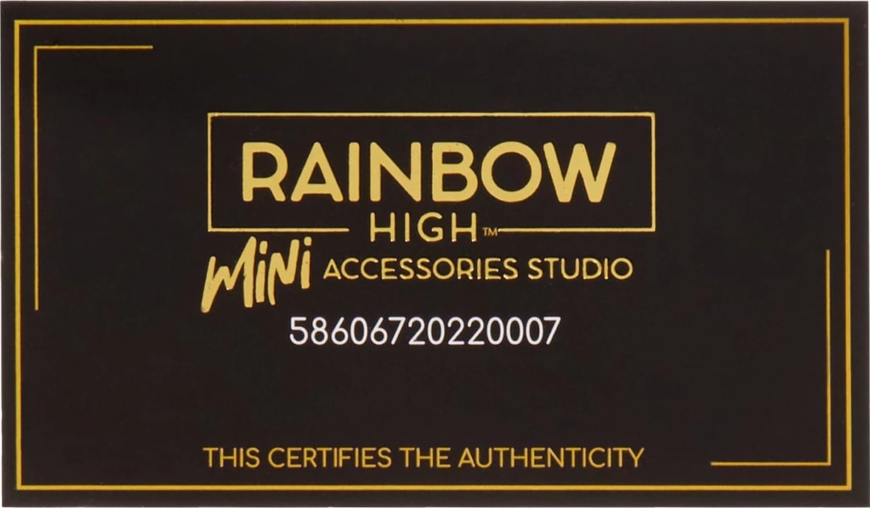 Set çanta aksesorësh Rainbow High Accessories Studio Series 1, për kukulla, Mix Set çanta aksesorësh Rainbow High Accessories Studio Series 1, për kukulla, Mix