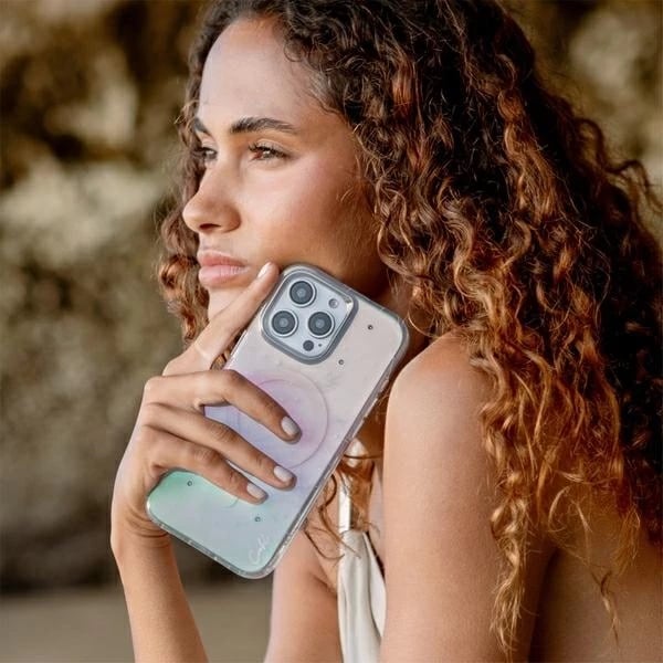 Mbështjellës UNIQ Coehl Celest me karikim magnetik për iPhone 16 Pro, Iridescent