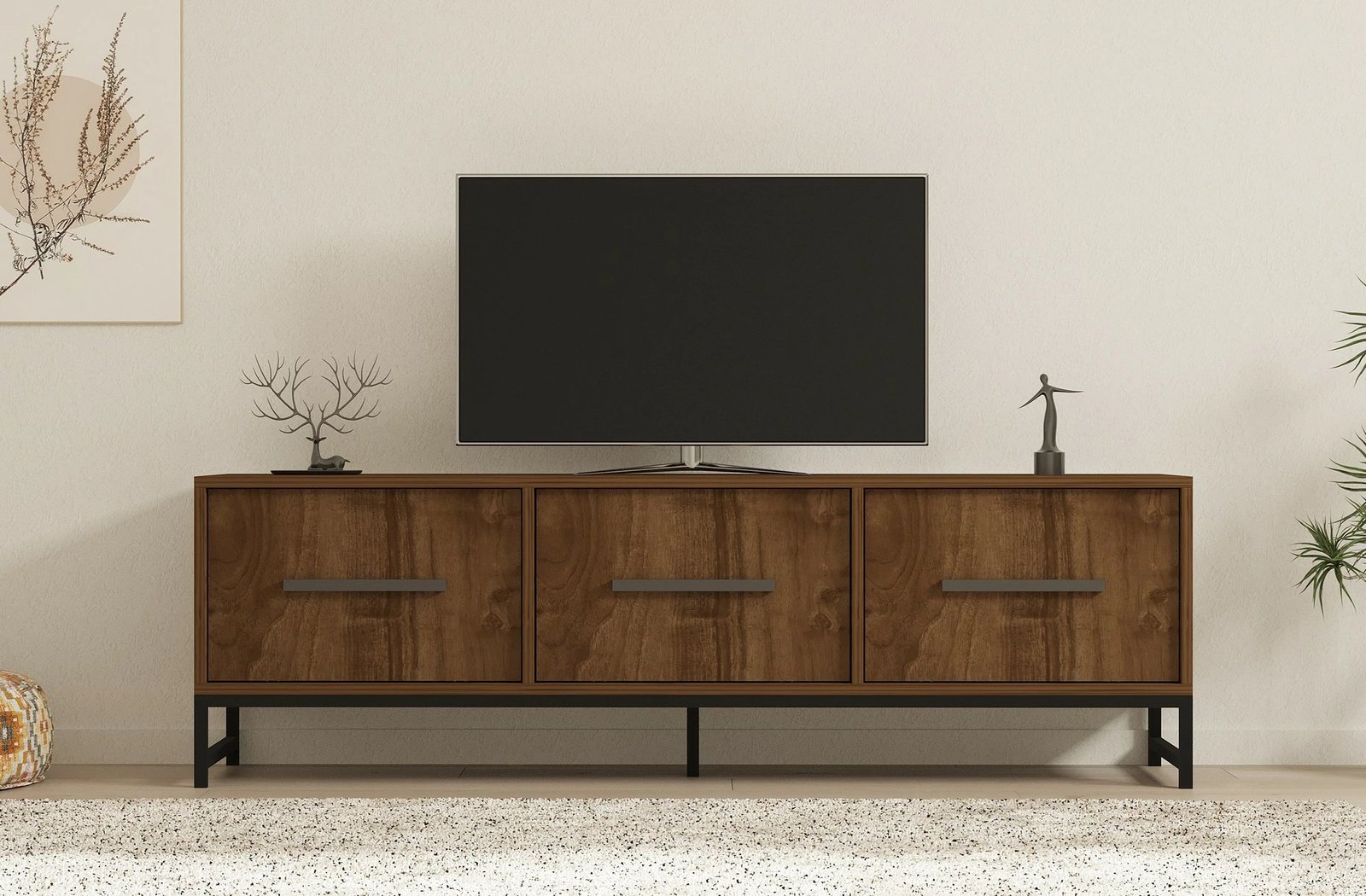 Komodë TV Hanah Home, Melody, ngjyrë arre