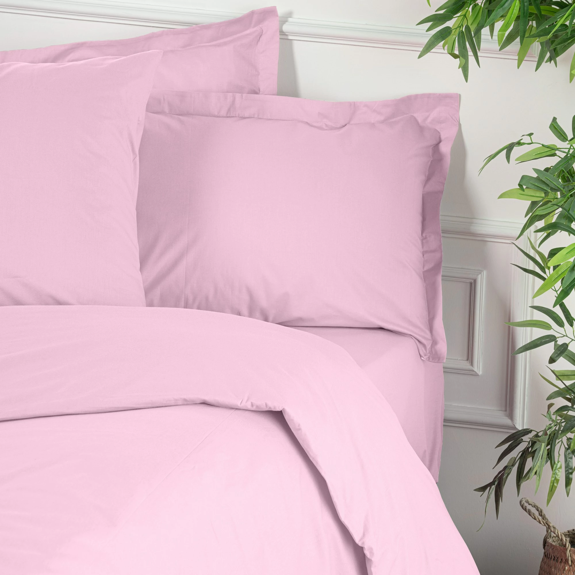 Mbulesë jorgani njëpersonëshe Ranforce, ngjyrë dusty rose, L'essentiel, 135x200cm