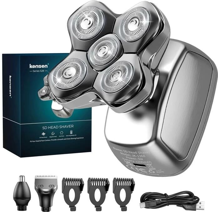 Trimmer trupit Kensen 6D, model 05-KGTJ41-10A, argjendtë