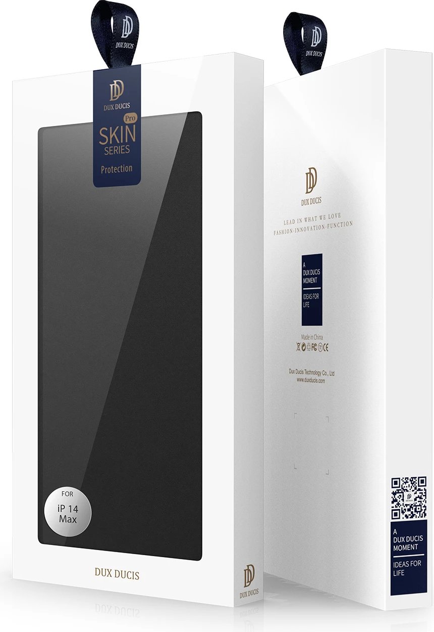 Mbështjellës Dux Ducis Skin Pro për iPhone 14 Plus, eko lëkurë, e zezë
