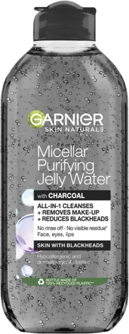 Ujë Micellar Purifying Jelly me Qymyr Aktiv Garnier Skin Naturals, 400 ml