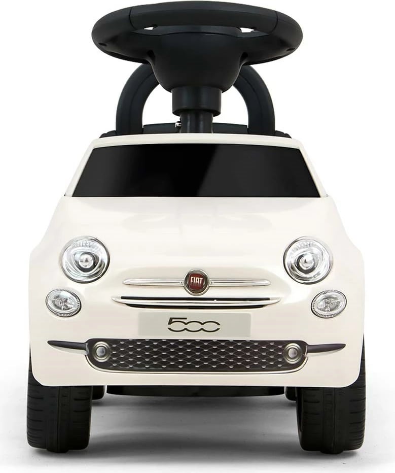 Makine lodër me shtytje (ride-on), Milly Mally, FIAT 500, sedile me mbështetëse dhe hapesire poshte, horn dhe melodi, per 12-36 muaj, blu