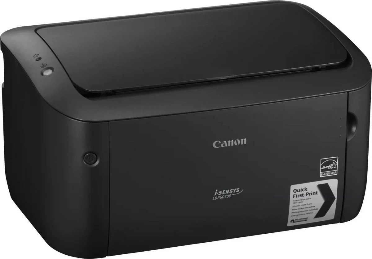 Printer laser, Canon, LBP6030B 8468B042, A4 mono 18 ppm 2400x600 dpi USB, set me 2x Toner CRG-725, e zezë