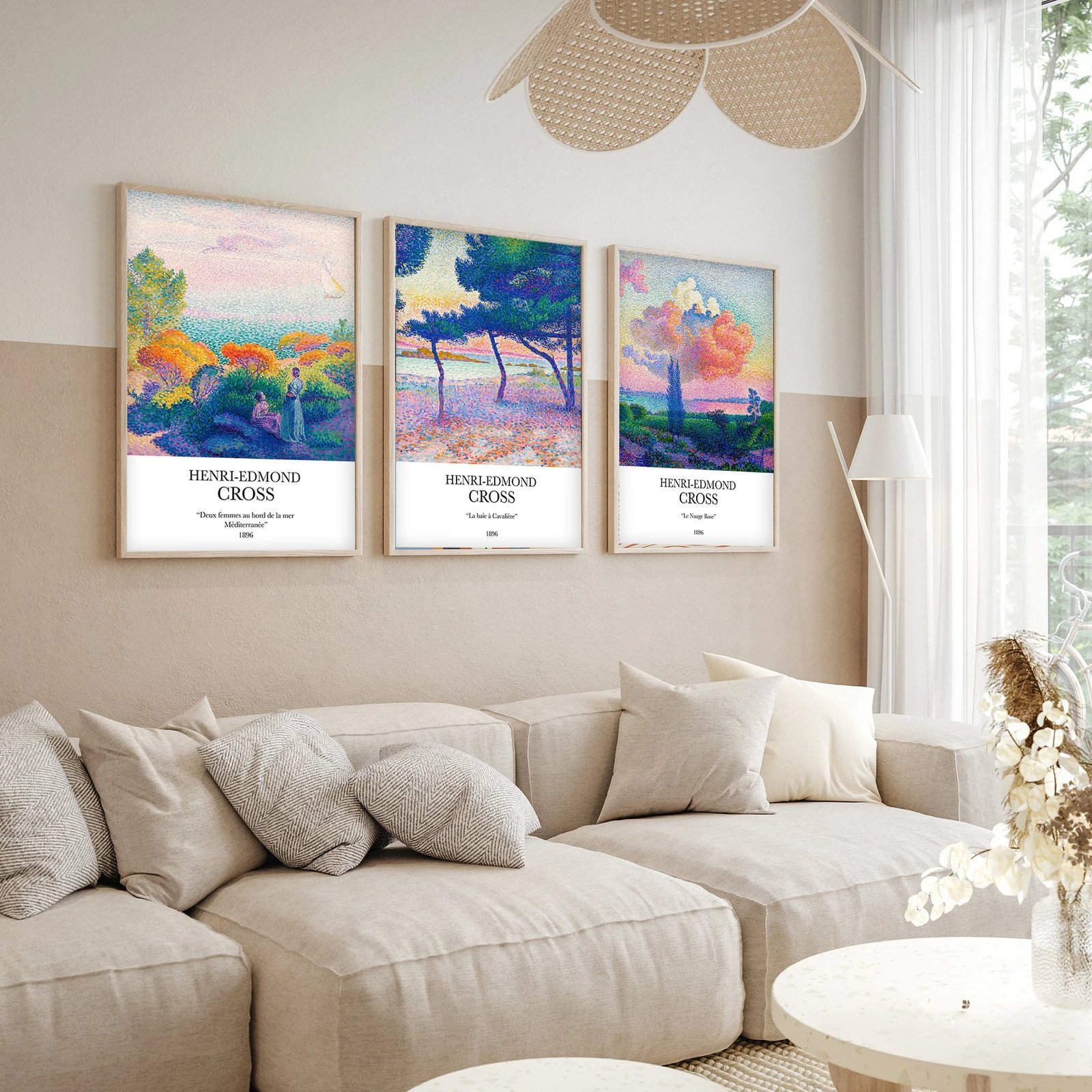 Pikturë dekorative me kornizë MDF (3 copë), Wallity, Huhu265, 20x30cm