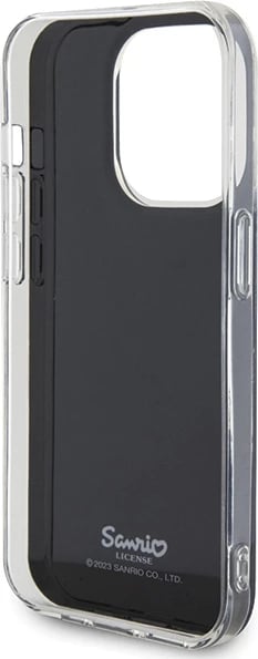 Mbështjellës Hello Kitty IML Kitty Face për iPhone 13 / 13 Pro, i zi