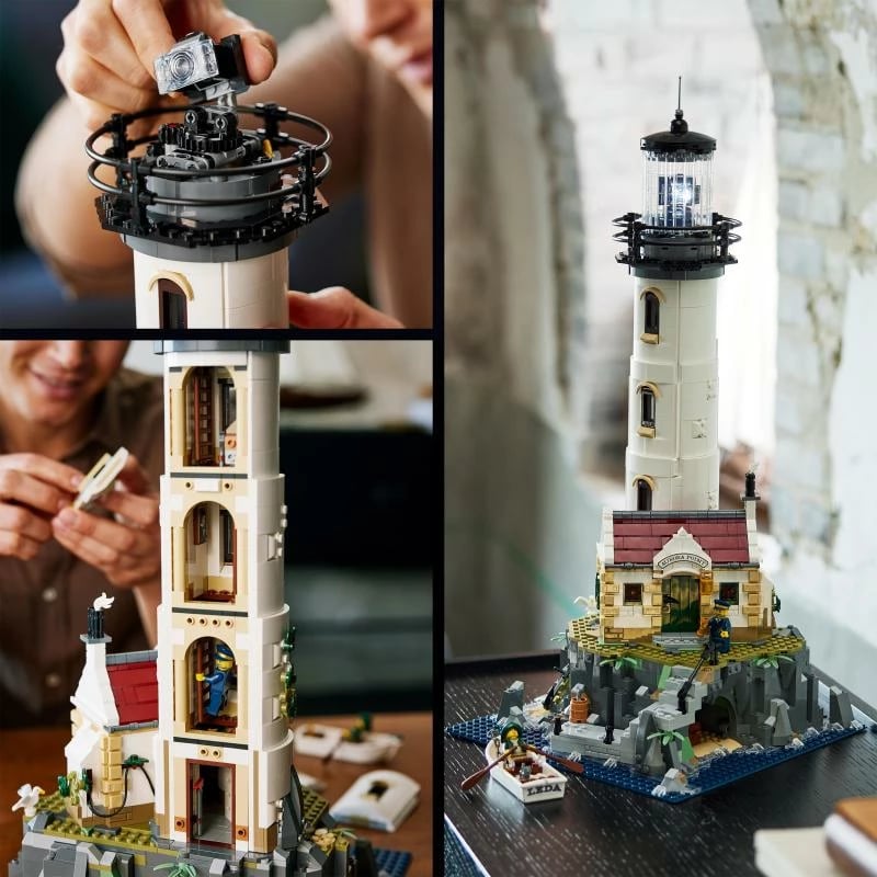 Set ndërtimi, LEGO, Ideas 21335 Motorized Lighthouse, dritë e motorizuar, 2065 pjesë, 18+
