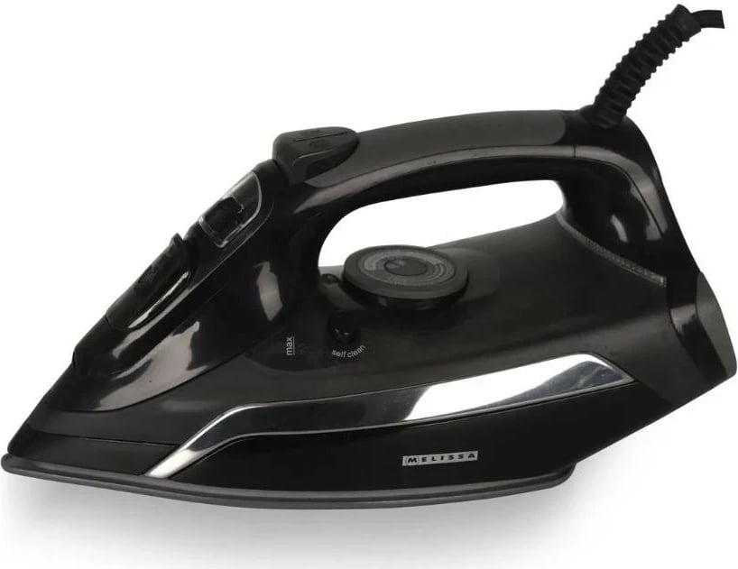 Hekur me avull Melissa 16390057, 2500W, pllaka qeramike, 350ml, e zezë