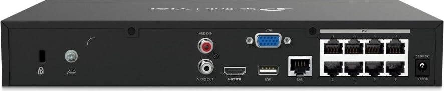 Regjistrues rrjeti TP-Link VIGI NVR1008H-8P, 8 kanale, PoE, 10TB, i zi