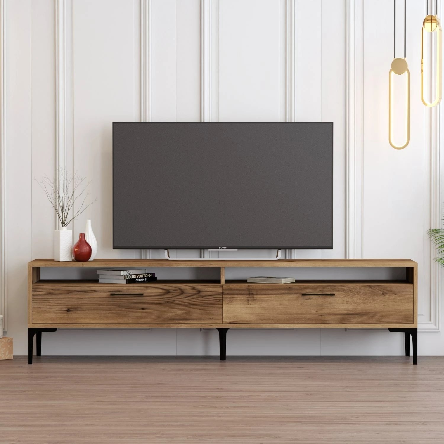 Komodë TV Hanah Home, Istanbul 2, ngjyrë arre