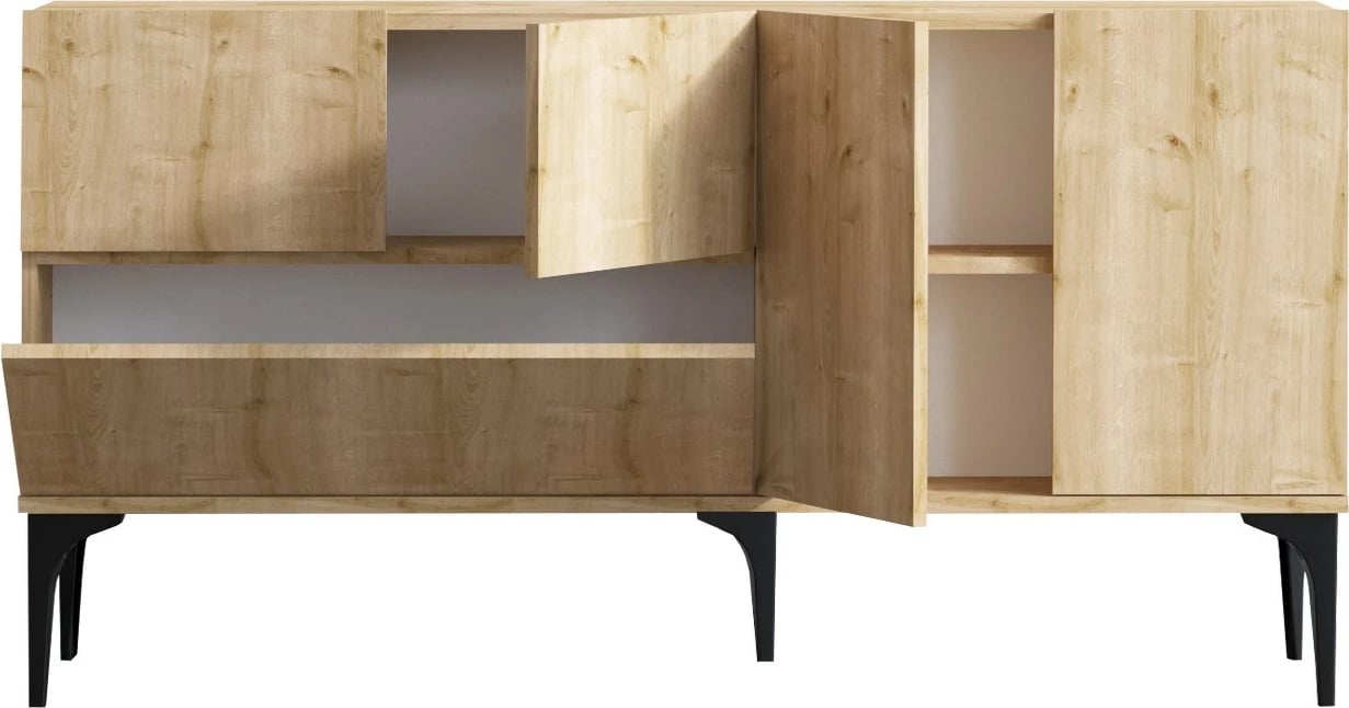 Konsolë Hanah Home, Tress, ngjyrë lis dhe e zezë, Dec0025