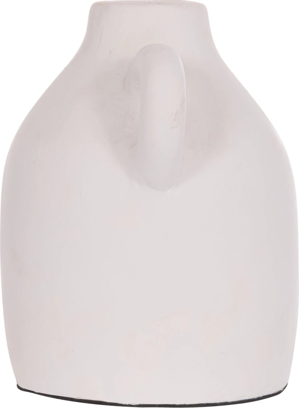 Vazo dekorative CLAYVON, terrakotë, ngjyrë e bardhë, 20x12x19cm