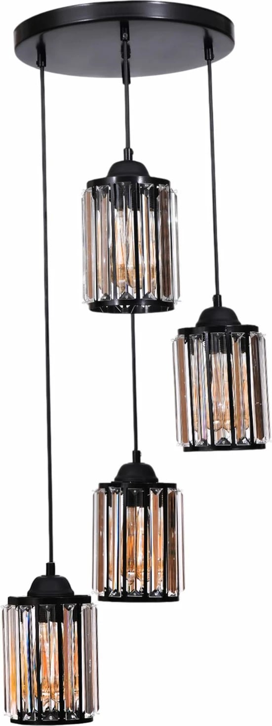 Kandil tavani Opviq, i zi, 4 llampa, 9040-4