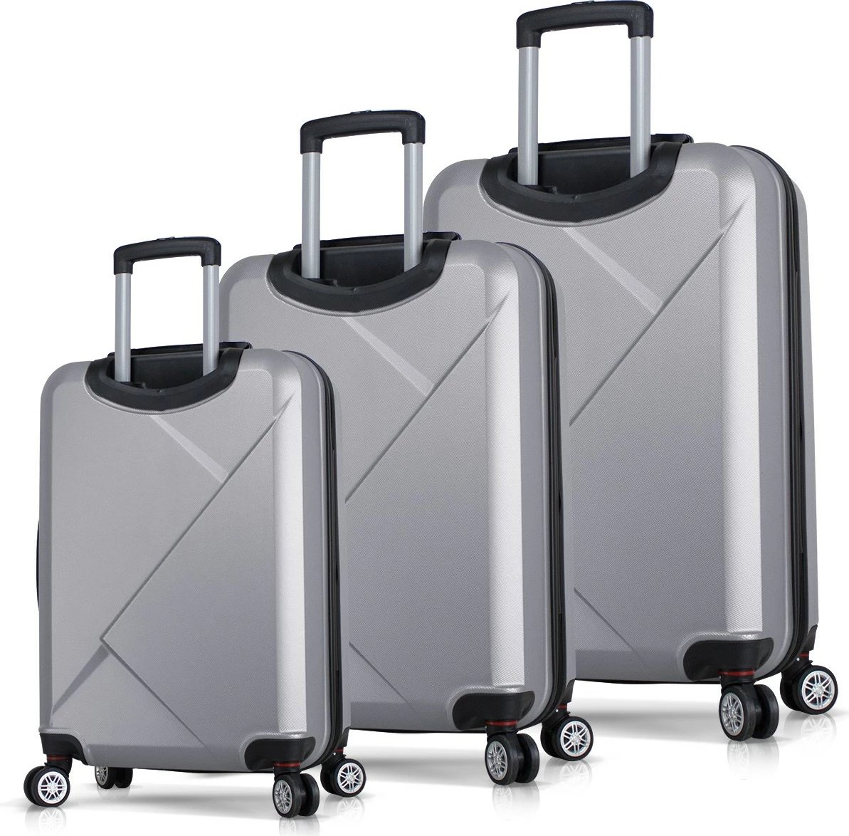 Set valixhesh (3 copë), Zoozie Bags, 4889, ngjyrë gri