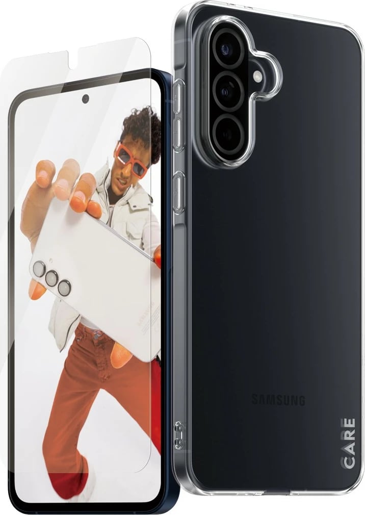 Mbështjellës PanzerGlass për Samsung Galaxy A56 5G, set 2-në-1, transparent