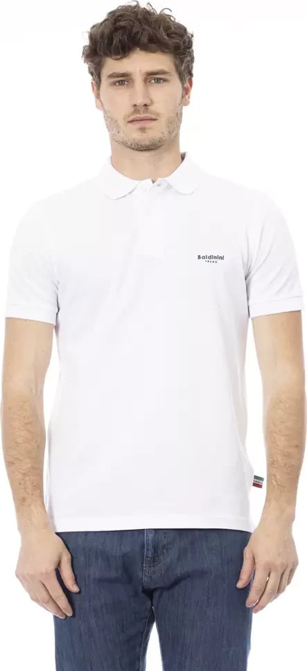Maicë polo për meshkuj Baldinini Trend, e bardhë