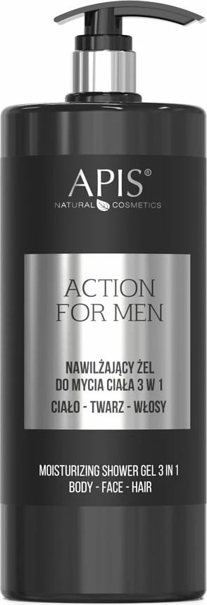 Xhel dushi 3-në-1 për meshkuj APIS Action For Men 1000ml