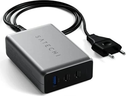 Karikues Satechi ST-TC100GM-EU, 100W, 2x USB-C, 1x USB-A, Gri