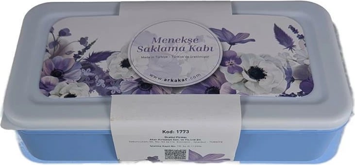 Kuti ushqimi ARK 29184-03 me gjashtë ndarje, Blu