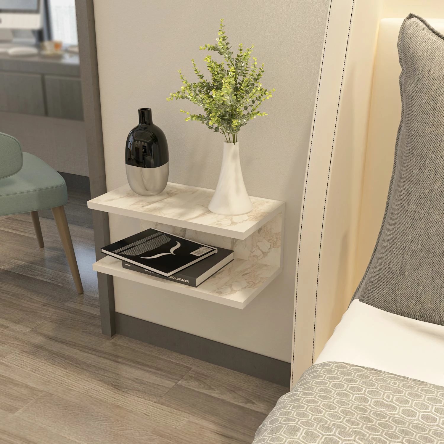 Komodinë muri Skye Decor, ngjyrë Ephesus, Ramira