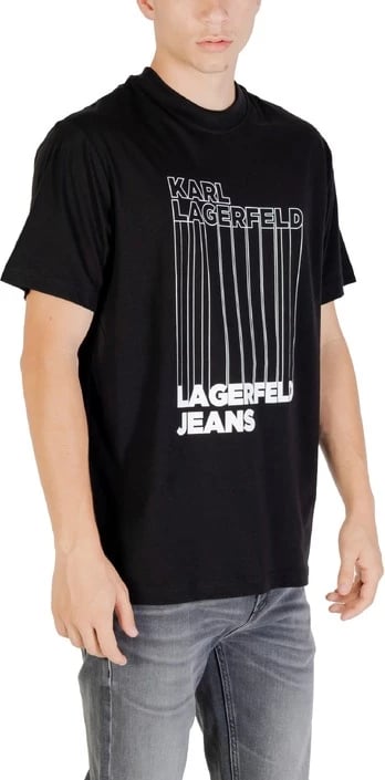 Maicë Karl Lagerfeld Jeans për meshkuj, e zezë