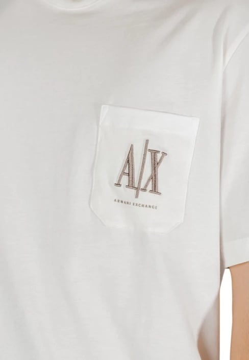 Maicë për meshkuj Armani Exchange, të bardhë