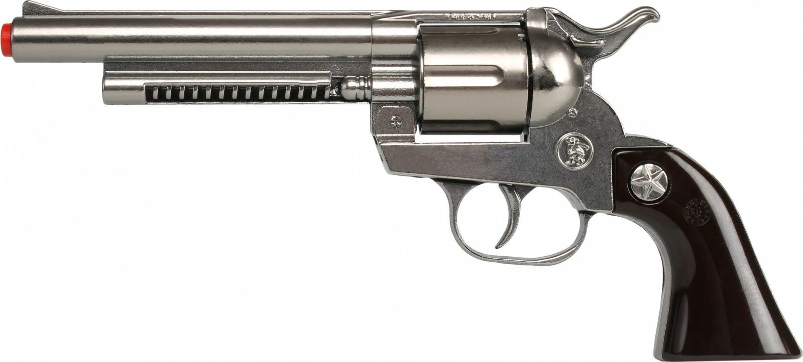 Revolver metalik lodër Pulio Gonher 121/0, 24.5x11cm, argjendtë Revolver metalik lodër Pulio Gonher 121/0, 24.5x11cm, argjendtë