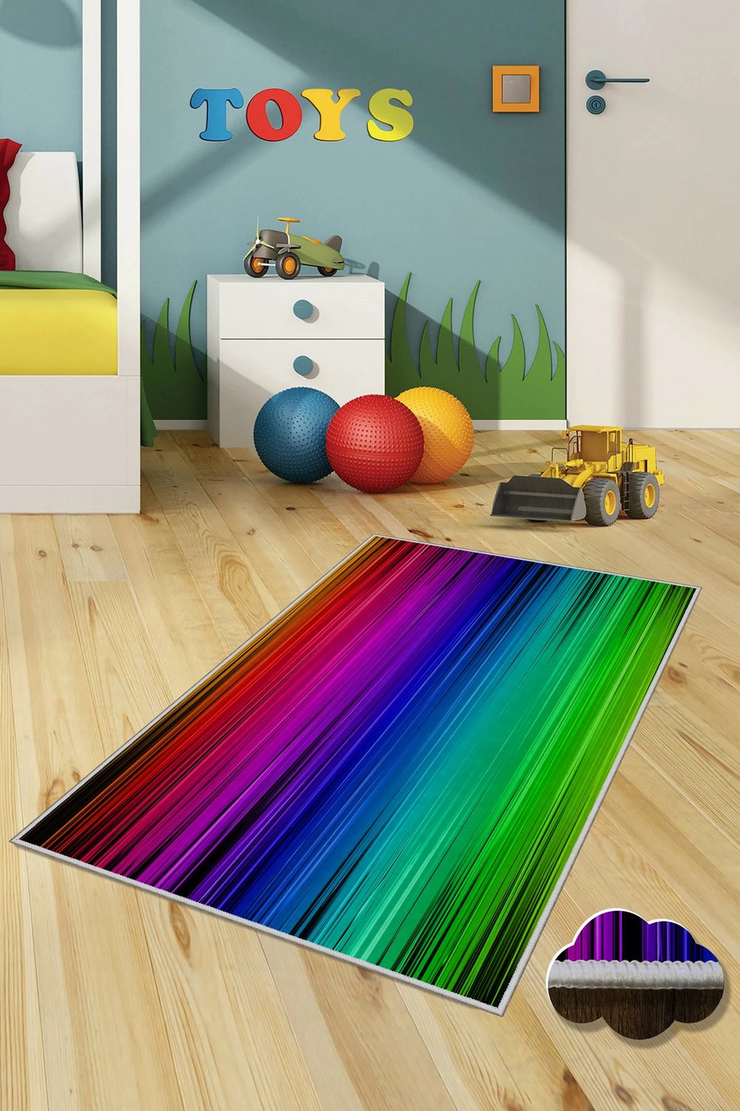 Qilim shumëngjyrësh (50x80) Conceptum Hypnose, WOOKECE132