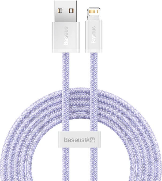 Kabllo USB në Lightning Baseus Dynamic 2 Series, 2m, 2.4A, vjollcë