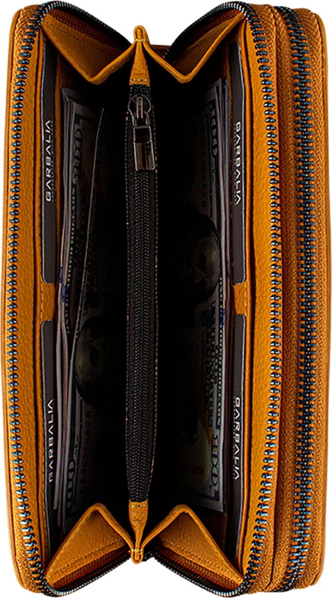 Portofol unisex Zoozie Bags, ngjyrë mustard, Orleans